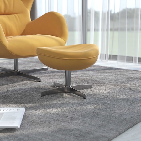 Flash Furniture Rally Citron Fabric Saddle Wing Ottoman ZB-WING-CIT-OTT-FAB-GG